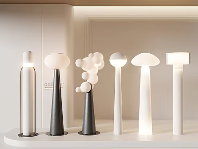 Modern Floor Lamps with Various Stylish Designs and Different Shapes for Home Decor 3d model