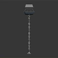 Modern Metal Pendant Light with Hanging Chain for Contemporary Home Decor