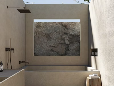 The famous hotel bathroom 3d model