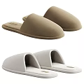 Beige And White Indoor Slippers With Soft Quilted Design For Comfortable Wear