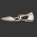 Elegant Beige Sandals Featuring Crisscross Straps And Perforated Details For Casual Wear