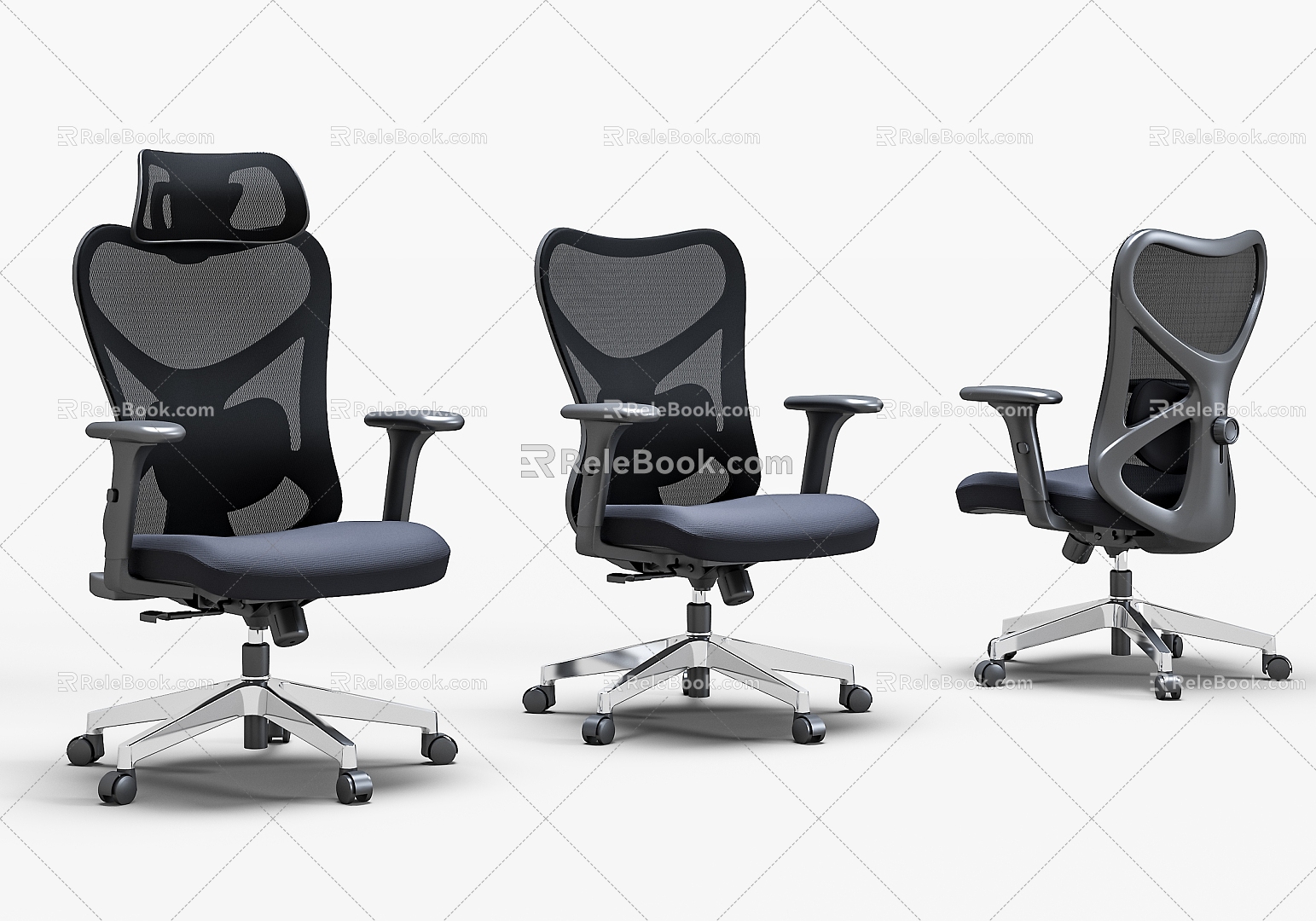 Office Chair Staff Chair Net Chair Computer Chair Swivel Chair Conference Chair 3d model