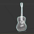 Natural Wooden Acoustic Guitar With Classic Body Design And Smooth Structure