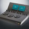 Professional Commercial Equipment Control Panel With Dual Displays And Scene Control Knobs