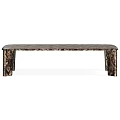 Modern Coffee Table With Unique Textured Surface And Square Legs Design 3d model