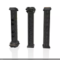 Three Industrial Metal Column Equipment With Perforated Design And Stable Structure