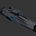 science fiction spaceship 3d model