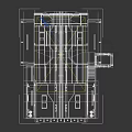 Industrial Platform Interior Featuring Numbered Signs Metal Floor And Staircase