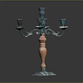 Colorful Multi Arm Candelabra With Decorative Design For Home Living Decoration