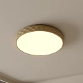 Modern Round Light Gold Textured Ceiling Light With Soft White Illumination For Interior 3d model