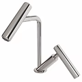 Modern Chrome Faucet with Flexible Swivel Spout and Ergonomic Handle Design