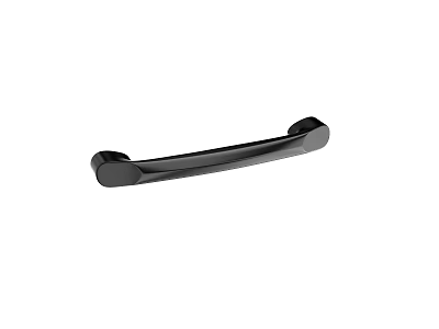 Black Metal Cabinet Handle for Modern Drawer and Furniture Design 3d model