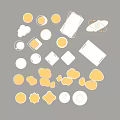 Various Shaped Ceiling Lights With Different Designs Including Round Square And Cloud Shapes