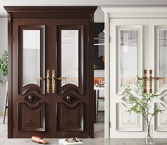 Jane Europe double door luxury double door 3d model