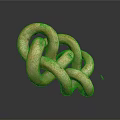 Sturdy Industrial Chain With Interconnected Circular Metal Rings For Heavy Duty Use