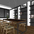 Modern Office Interior Design With Orange Glass Door And Open Entrance Space