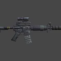 Modern Tactical Rifle Featuring Scope Magazine And Ergonomic Grip Design