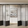 modern folding door 3d model