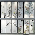 New Chinese Decorative Painting 3d model