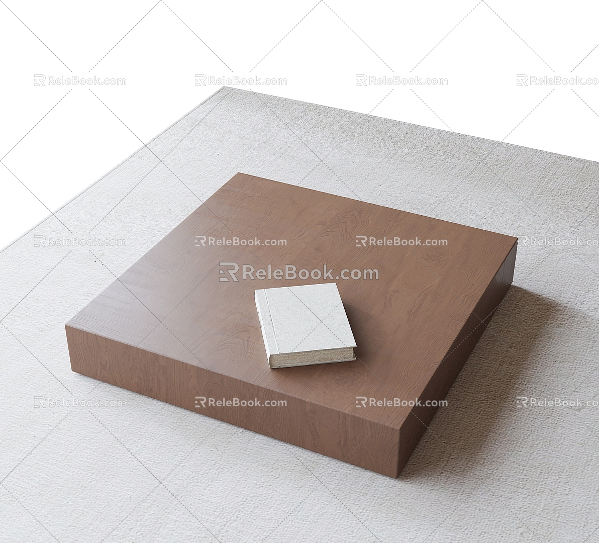 Modern square coffee table 3d model