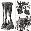 Garden Rock Ornaments With Various Shapes And Natural Rough Texture For Landscape Decoration