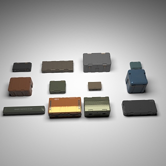 military toolbox military box 3d model