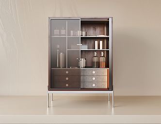 Modern Poliform Wine Cabinet 3d model