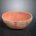 Orange Red Textured Ceramic Bowl A Practical Daily Living Essential With Smooth Finish