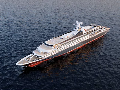 Cruise Cruise Cruise Mega Yacht Zoe Ocean 3d model