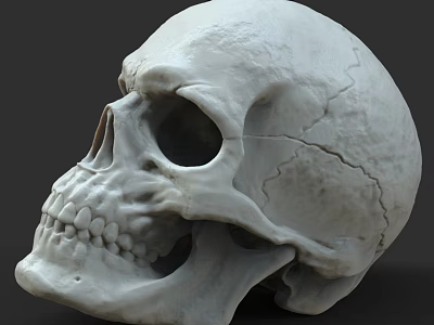 Detailed Human Skull Anatomical Model Medical Device For Medical Education 3d model