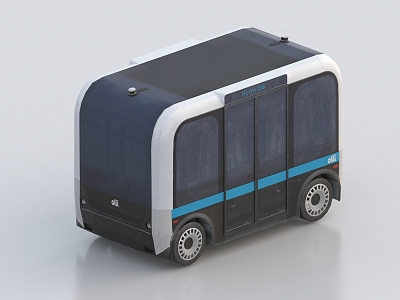 Unmanned vehicle unmanned delivery vehicle intelligent vehicle unmanned delivery vehicle future car concept car electric vehicle 3d model