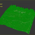 Ancient Architecture Ruins with Stone Walls and Square Layout Surrounded by Green Vegetation on Plateau