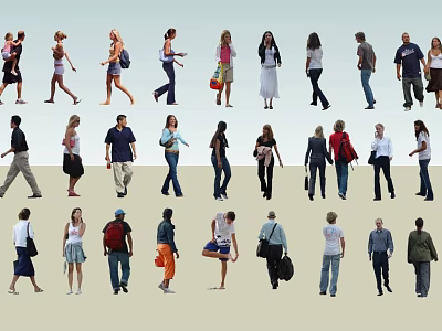 Modern Real People 3d model