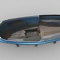 Modern Boat Small Wooden Boat 3d model