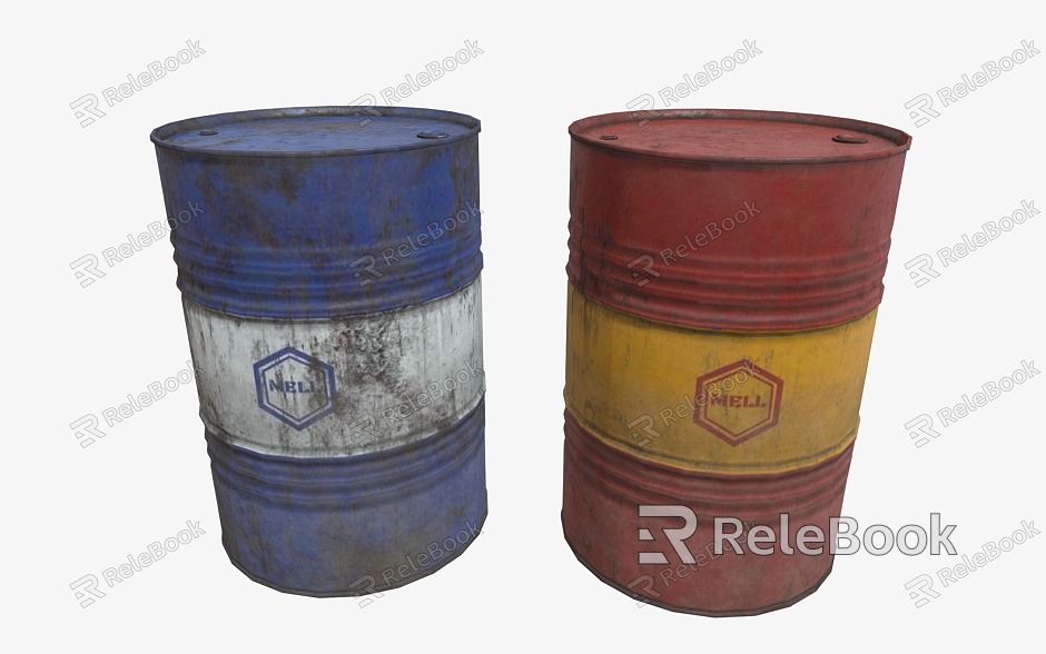 Industrial LOFT Oil Drum Tin Drum Chemical Drum model