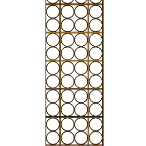 Modern metal partition lattice 3d model