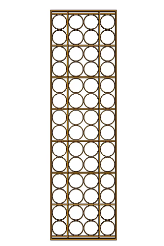 Modern metal partition lattice 3d model