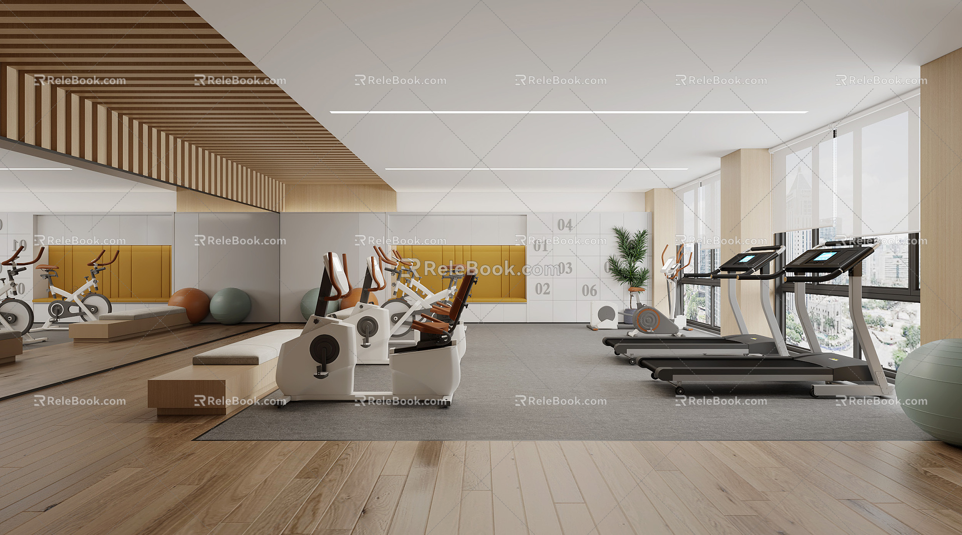 Modern Gym 3d model