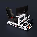 Racing Simulator Entertainment Equipment With Gaming Chair Steering Wheel Display Screen For Realistic Experience
