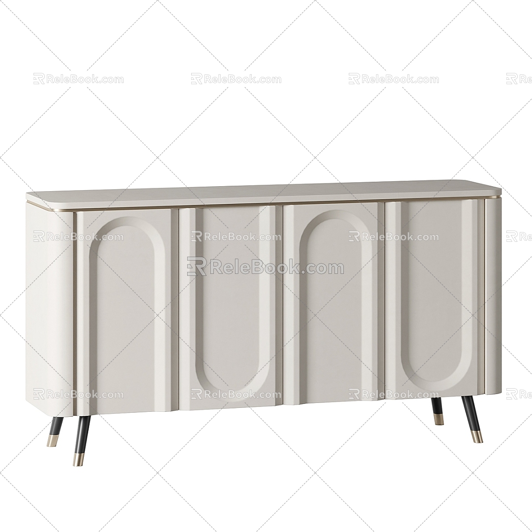 Modern chest of drawers 3d model