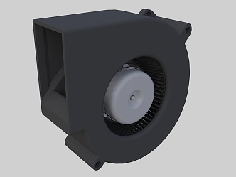 Radial cooling fan 3d model