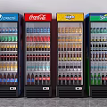 Pepsi Coca Cola Fanta Sprite Beverage Coolers Filled With Assorted Drinks For Store