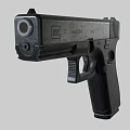 Glock 17 Black Pistol Featuring Grip Slide And Made In Austria Design