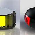 Safety Warning Lights With Yellow And Red Lenses For Emergency Applications