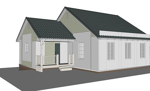 Modern houses, rural houses 3d model