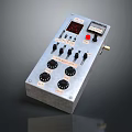 Modern Synthesizer Portable Synthesizer Mixer Reverberator 3d model