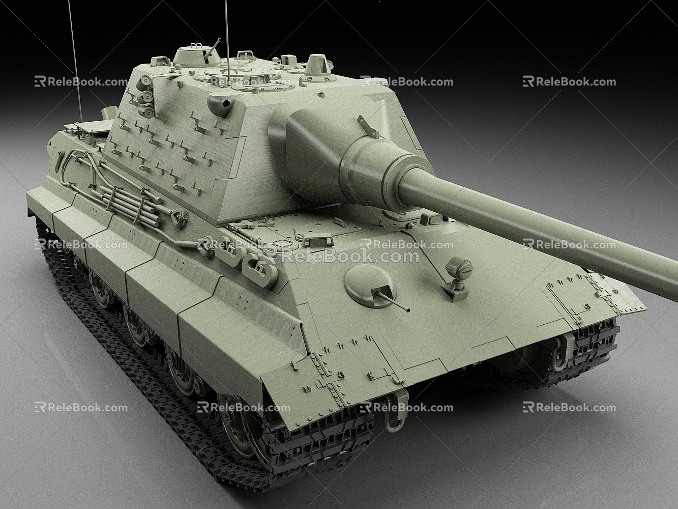 German Tank Tiger Tank Heavy Tank World War II Tank King Tiger Tank 3d model