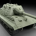 Military Tank 3D Model With Olive Green Exterior Detailed Gun Barrel Tracks And Turret