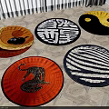 Colorful Decorative Round Rugs With Various Patterns And Designs For Home Interior