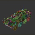 Bulletproof Car Armed Jeep Armed Car Armed Bulletproof Car Military Jeep Off-road Jeep Humvee 3d model